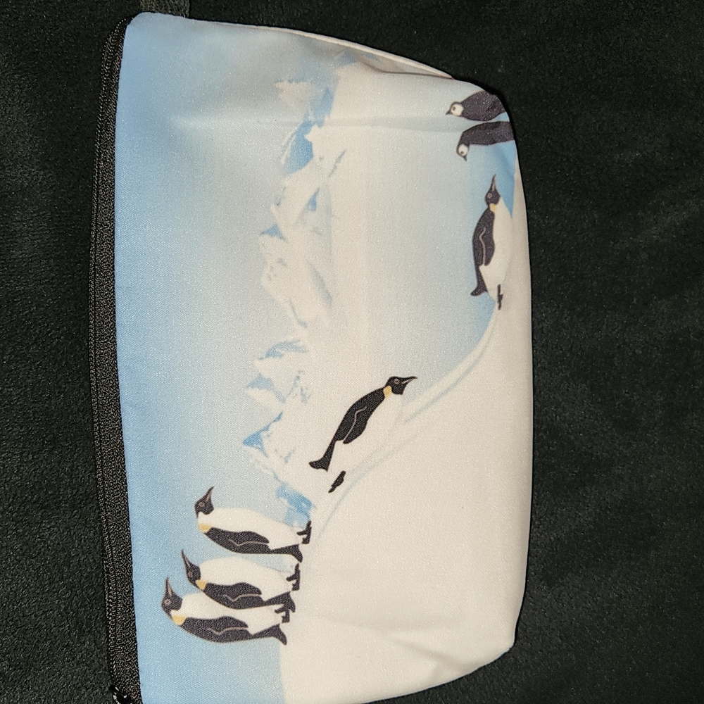 NEW- Cosmetic Bag - Penguins sliding down a hill - Picture 3 of 7